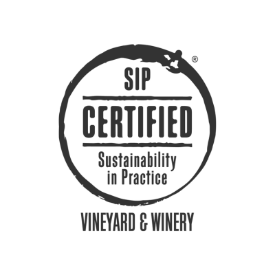 SIP Certified Vineyard & Winery Logo - Black